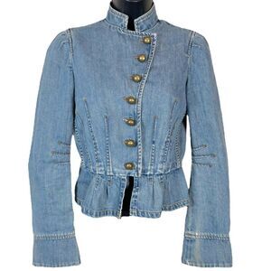 Vintage Marc Jacobs Cropped Peplum Denim Jacket